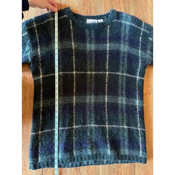 Paul Harris Design Plaid Mohair Blend Sweater Size Medium - Picture 5 of 6